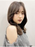 愛されくびれミディ*韓国顔まわりカット&ラベンダーベージュ