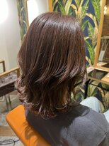 ムーン(moon) #ロングヘア #グレージュカラー #ボブウルフ#ココアベージュ