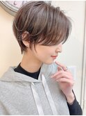 [代々木]ナチュラルピンクスイートAラインの甘辛ショートボブ