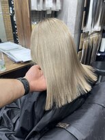 ラフ(LAFF) #バレイヤージュ#グレージュカラー#ボブウルフ#ココアベージュ