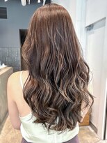 レイヤーカット_グレージュカラーシルキーベージュ_ba465361
