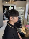 波巻きパーマ　スパイラルパーマ　波巻きスパイラルパーマ