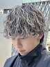 カット+パーマ+メンズハイライト￥28000#ツイストスパイラルパーマ#メッシュ