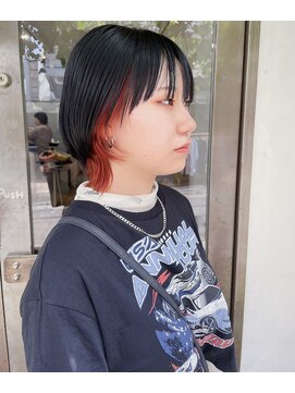 ロッソサンテ(rosso sante) インナーオレンジカラー ミディアムソフトウルフ