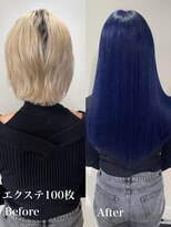 アミル(amiLe)&nbsp;ネイビーブルー/シールエクステ