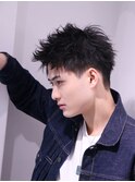 ビジネスヘアにも最適 アップバング 刈り上げショート