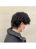波巻き風メンズパーマ×ウルフスタイル