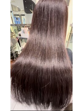 エアー 銀座タワー(AIR) プレミアムケアカラー/縮毛矯正/ツヤ髪スタイル【榛葉】