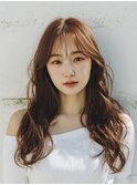 韓国/髪質改善/レイヤーカット/セミロング/小顔/透明感カラー