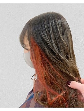 エル(Ailes) イヤリングカラー / アプリコットオレンジ