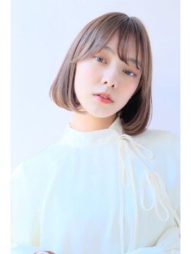 ガリカ 両国(Gallica) 『 グレージュ  ×  毛束感 』小顔 切りっぱなしボブ☆