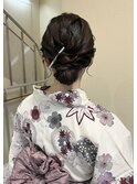 綺麗めアップヘア♪浴衣ヘアセット