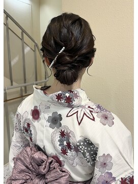 ミラ(Mila) 綺麗めアップヘア♪浴衣ヘアセット