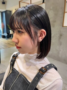 アカラ(acala) 小顔カットロングボブ【イルミナカラー/髪質改善/縮毛矯正】