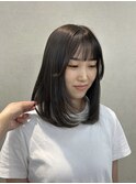 顔まわりレイヤー レイヤーカット 透明感カラー 髪質改善