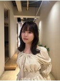 透けバング×やわらかミディ