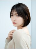 前髪あり大人小顔ボブ 30代40代50代【AIN.表参道】川原