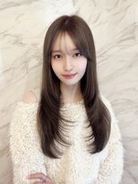 ロンド フィーユ(Lond fille)&nbsp;オリーブグレー/韓国風巻き/レイヤーカット/髪質改善/縮毛矯正