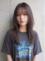 プレイス(PLACE)&nbsp;韓国レイヤーロング×艶グレージュ