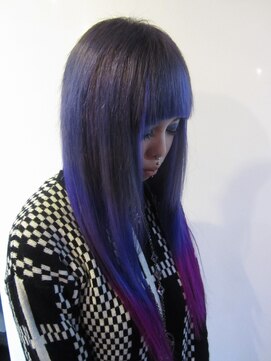 トリックストア(TRICK STORE) ３色グラデーション★シルバー→青→紫