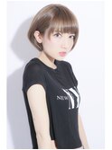 大人かわいい丸みショートボブ小顔イルミナカラー　中村清彦