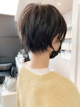 キャアリー(Caary) 福山市ショートヘア人気Caaryハイライト立体グレージュ