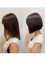ジーナ 船橋(Zina)&nbsp;オトナ女子ツヤ髪アッシュカラーふんわりミディシースルーバング