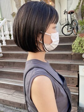 モリオ フロム ロンドン 大宮2号店(morio from London) 【なかじま ひびき】大人ハイライト×ディープグレージュボブ