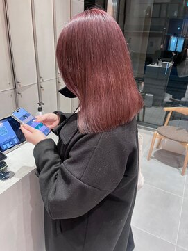 ガリカ 横浜(Gallica) 【minami】艶髪ピンクベージュ/透明感ピンク系カラー<横浜>