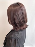 くびれbob × pink beige