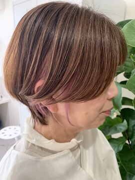 メロウ(mellow) イヤリングカラー×ピンクブロンド