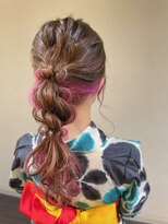 スーパーカット 元町店(SUPER CUT)&nbsp;浴衣　ヘアアレンジ　ポニーテールアレンジ
