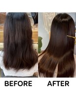 モーブ(MAUVE)&nbsp;髪質改善【美髪矯正】ビフォー・アフター９