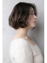 カバーヘア ブリス 戸田公園西口店(COVER HAIR bliss) グレージュアッシュくせ毛風ひし形ショート309X戸田公園30代40代