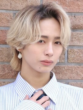 アーリー(Ali'i) ニュアンスパーマセンターパートウルフメンズパーマ