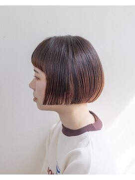 ルプラ ガーデン(le-pla garden) オレンジベージュ#切りっぱなしボブ#ダメージレスカラー#豊橋