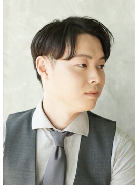 にもう ダークアッシュ ニュアンスパーマ 韓国マッシュ s8