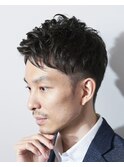スーツ短髪ビジネスショートアップバンクツーブロック