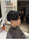 ニュアンスパーマセンターパートフェザーパーマ大阪パーマ