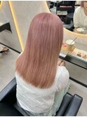 ホワイトグレージュミニウルフチェリーブラウンデジタルパーマ