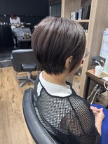 ハピネス クローバー 八木店(Happiness CLOVER)&nbsp;脱白髪染めショート　髪質改善　カカオブラウン30代40代50代