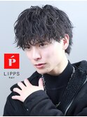 【LIPPS天神】ツーブロック波巻きパーマショートネープマッシュ