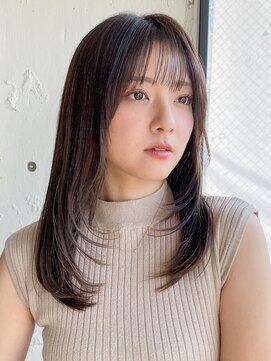 エトラ 渋谷店(etora) 小顔 前髪 レイヤーカット 暗めカラー デザインカラー"