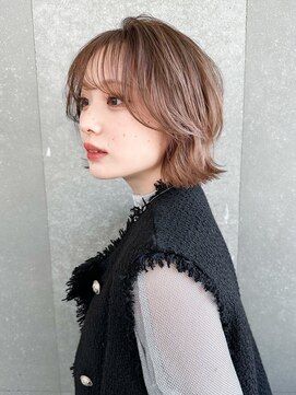 シー バイ ロンド 新宿(Sea by Lond) ミディアム×暗めカラー[デザインカラー/フェイスフレーミング]