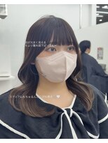 ビューブルー 亀戸錦糸町(VIEW BLUE)&nbsp;美髪カールピンクブラウンヘアメイクセミディ似合わせ前髪