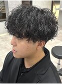 men's/MEN'S/メンズカット/メンズパーマ/郡山/波巻きパーマ/眉毛