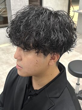 men's/MEN'S/メンズカット/メンズパーマ/郡山/波巻きパーマ/眉毛