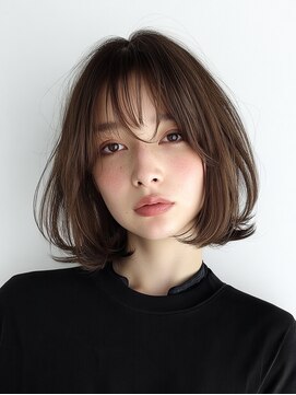 アンドレイ 表参道(andrey) 着物ヘア/ダークアッシュ/ミディアムレイヤーカット/表参道