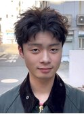 MEN’S/リバースセンターパート/ニュアンスパーマ/藤沢美容院