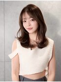 ナチュラルベージュ_韓国ヘア_顔周りレイヤー_ヨシンモリ